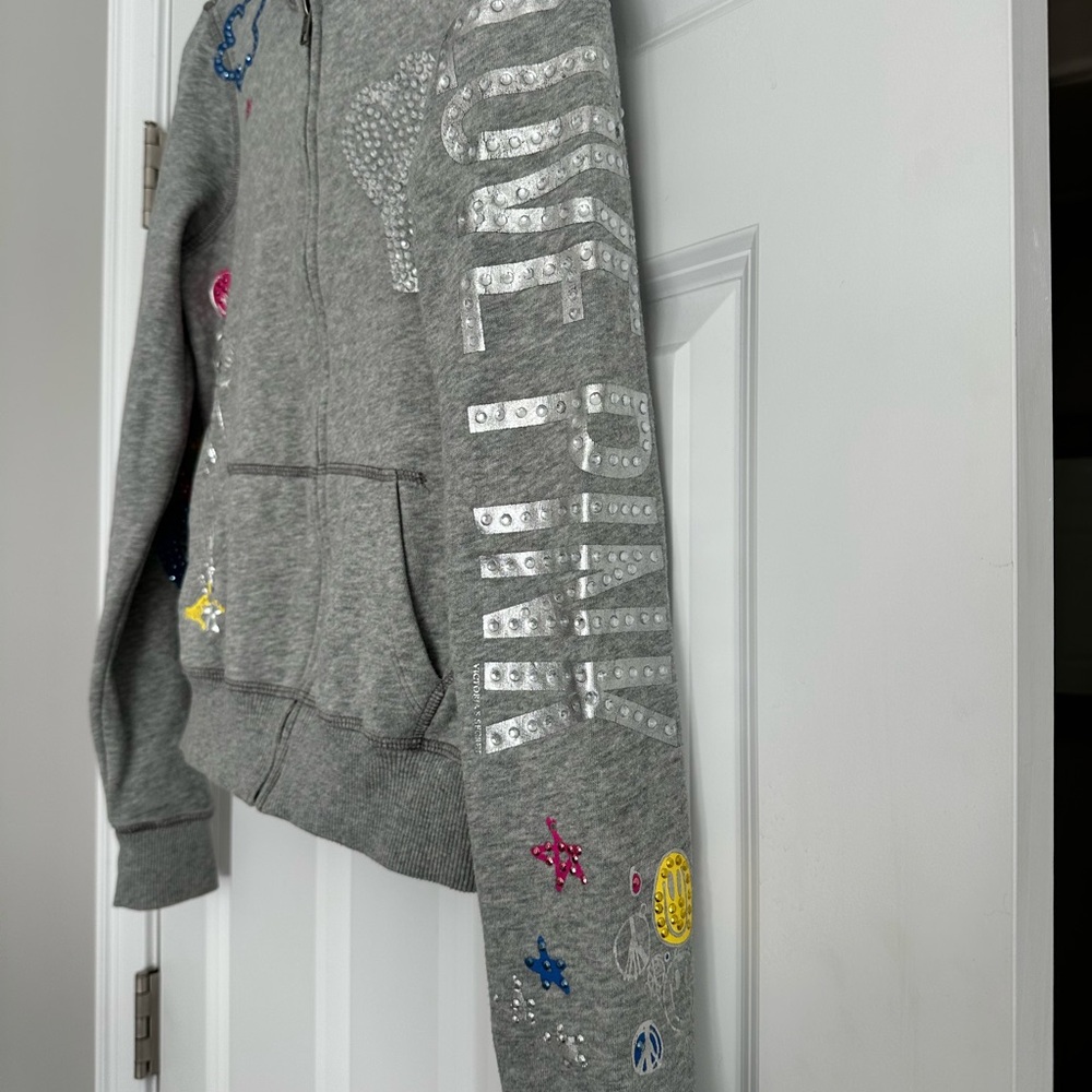 Victoria's Secret Pink Bling Zip up Hoodie - Picture 3 of 8